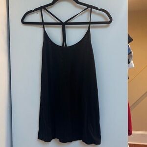 Aerie Black Sleeveless Backless Camisole